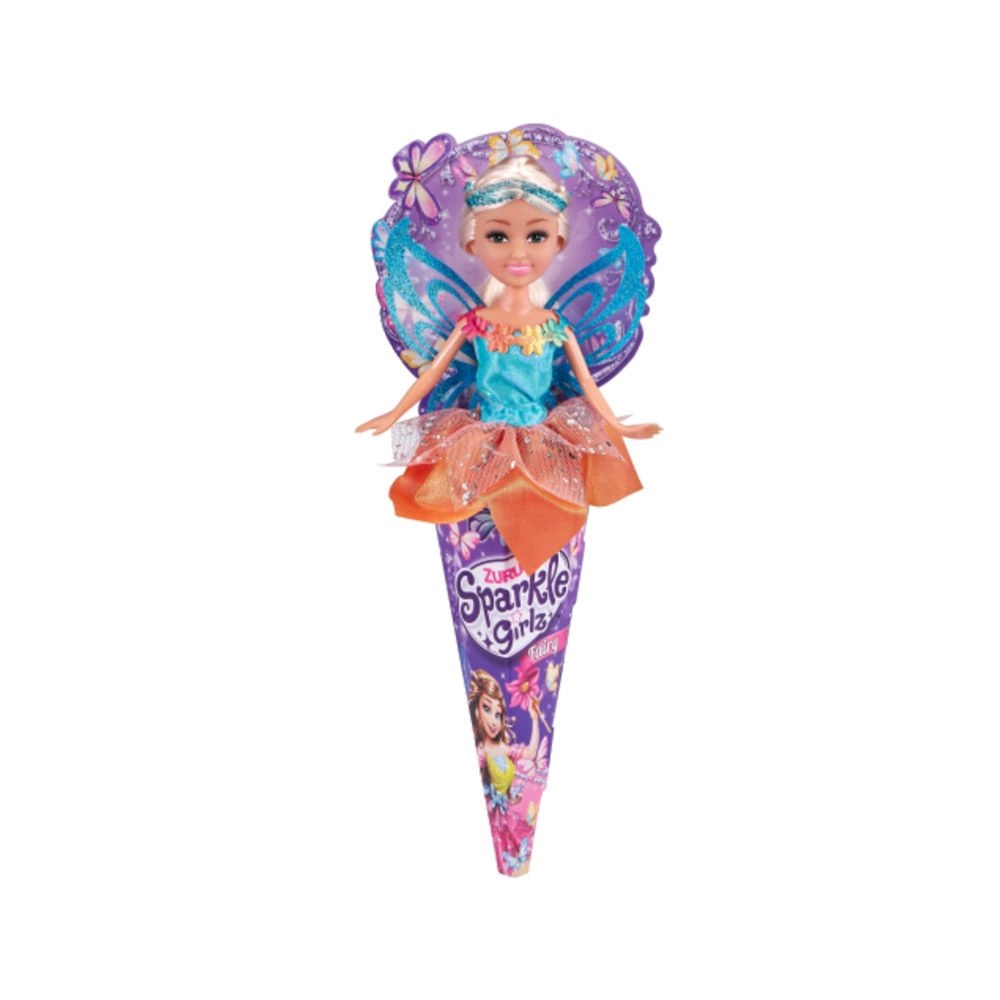 Sparkle Girlz Fairy Cone Doll - 10.5" Removable Outfit