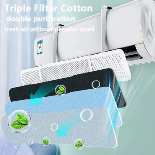 Universal Hollow Anti Direct Blowing Air Condition Wind Deflector - White 580 g