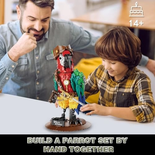 Pirate Parrot Flowers Building Set - Parrot 1236 pcs