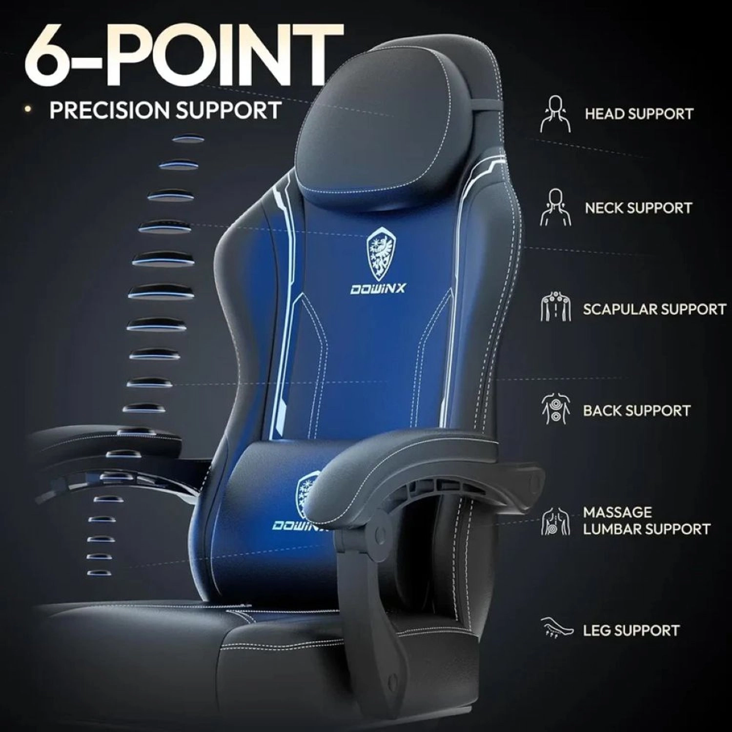 LS-6658B - Gaming Chair Black