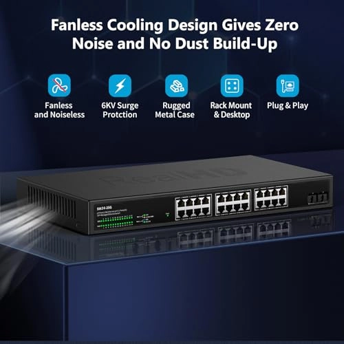 24 port 2.5G ethernet switch without PoE 24-Ports