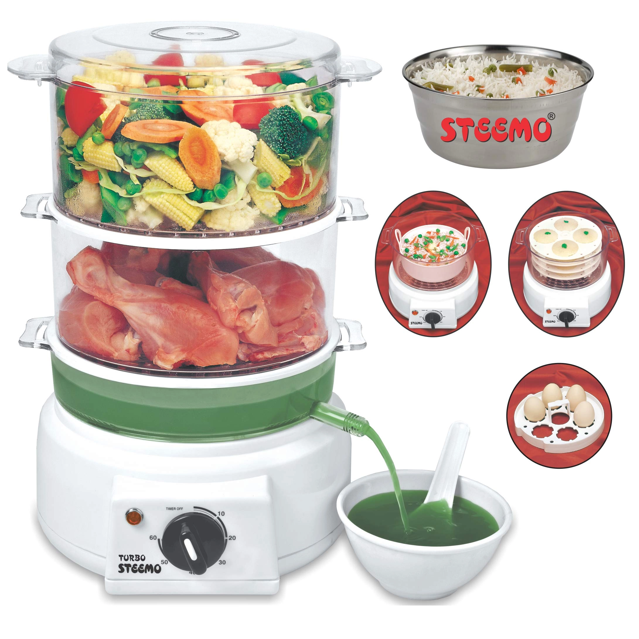 STEEMO Multi steam cooker - 5 Liters