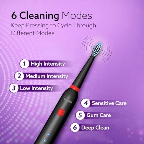 COSMIC Lite - Sonic 6 Modes 3 Brush Heads