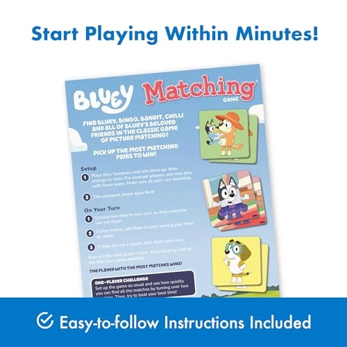 Bluey Matching - 3+ 72 pieces