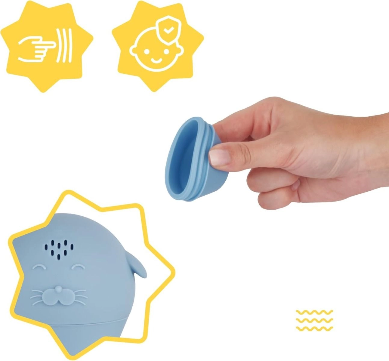 Open Sprinklers - Silicone Bath Toys Pack of 4