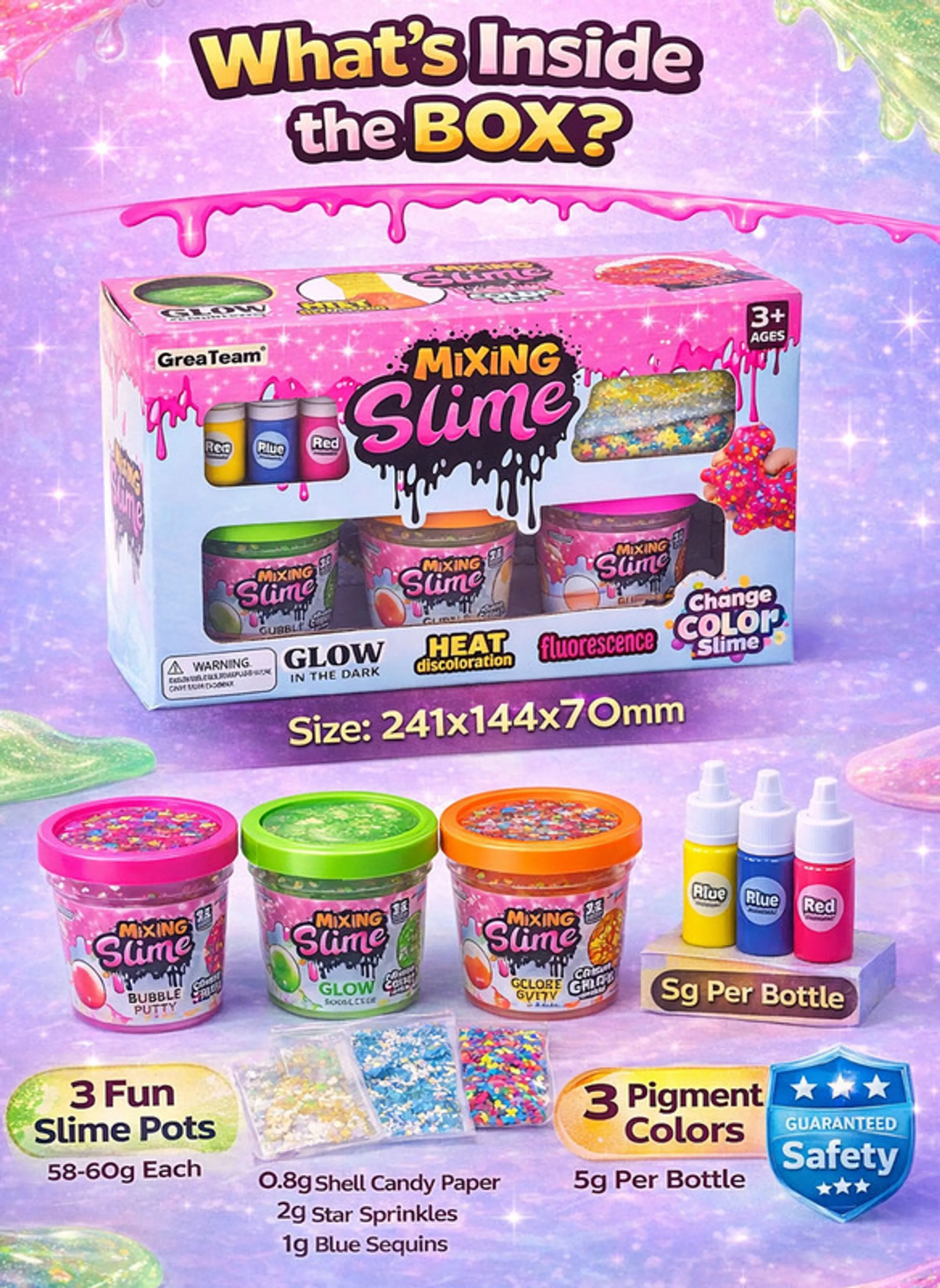 Mixing Slime - 3+ years 3 pcs