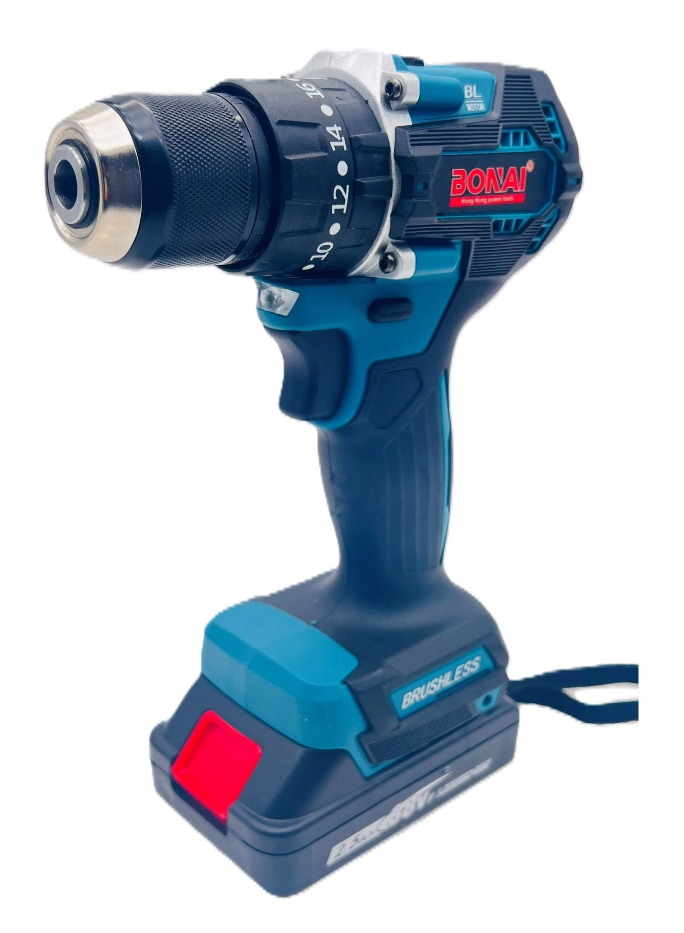 88V Brushless Cordless Electric Drill Set - 100 Newton Meters 2500 RPM