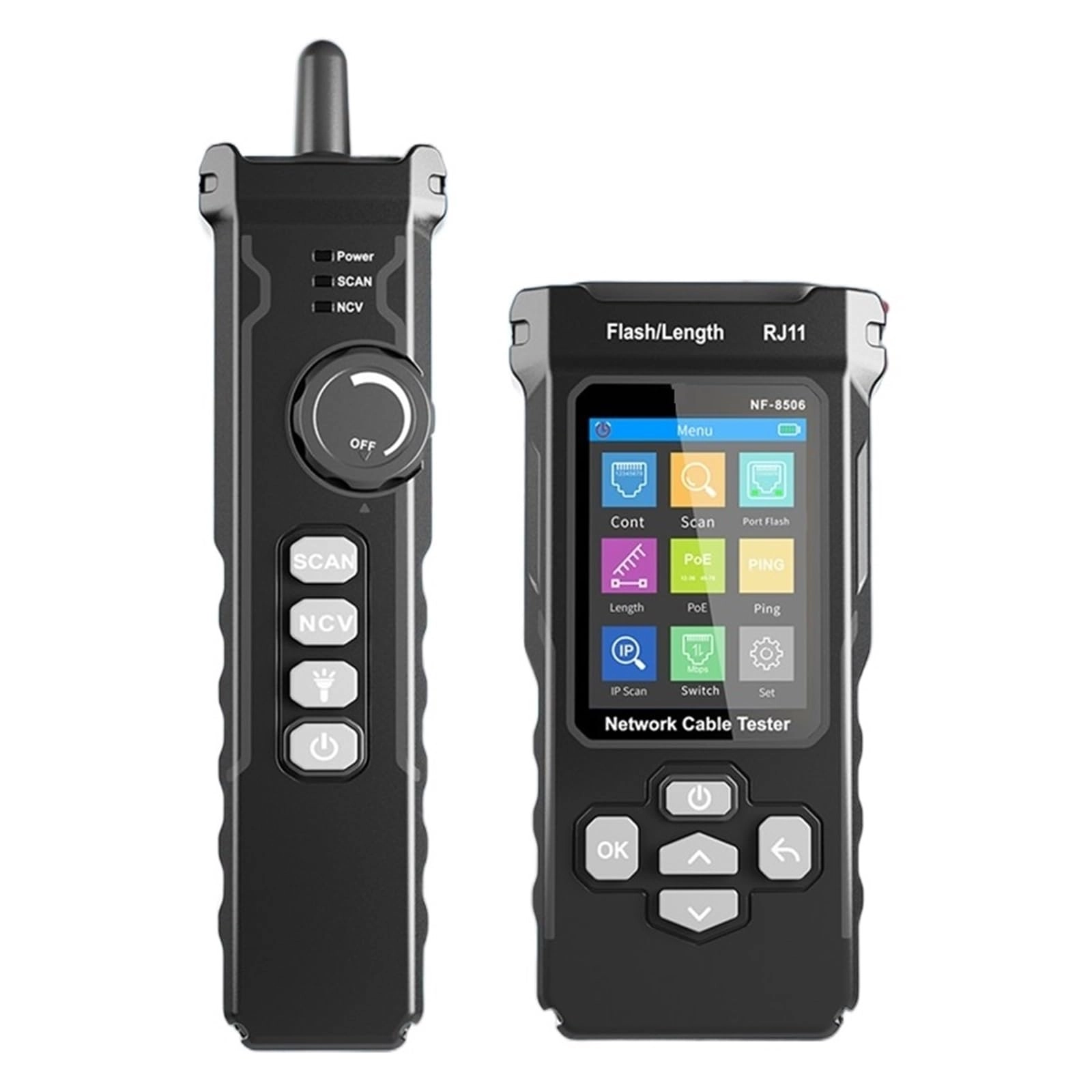 Network Cable Tester - RJ45 RJ11 BNC Length Test