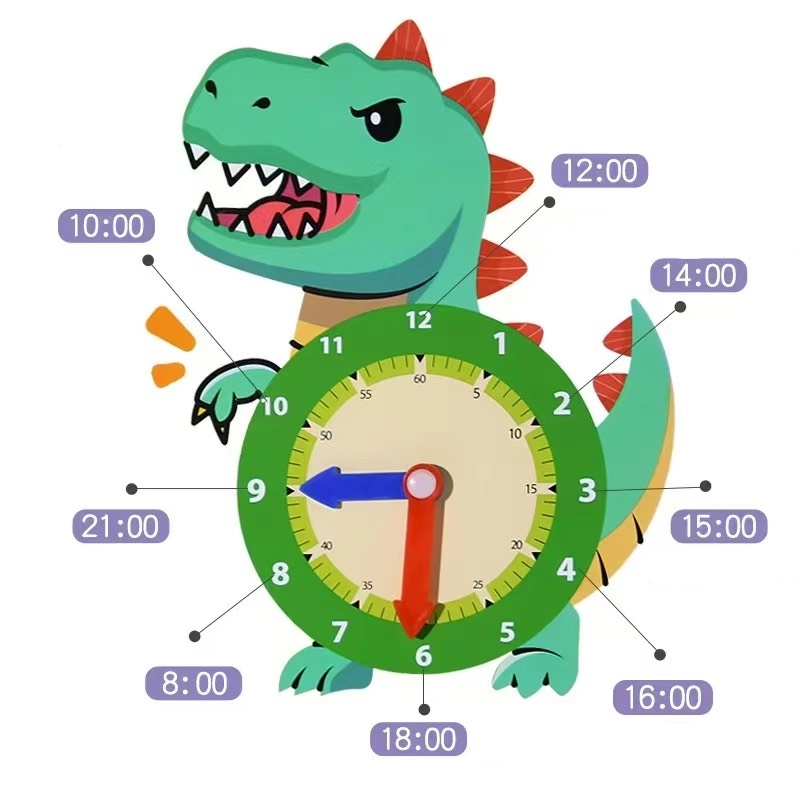 Dino Clock - 3+