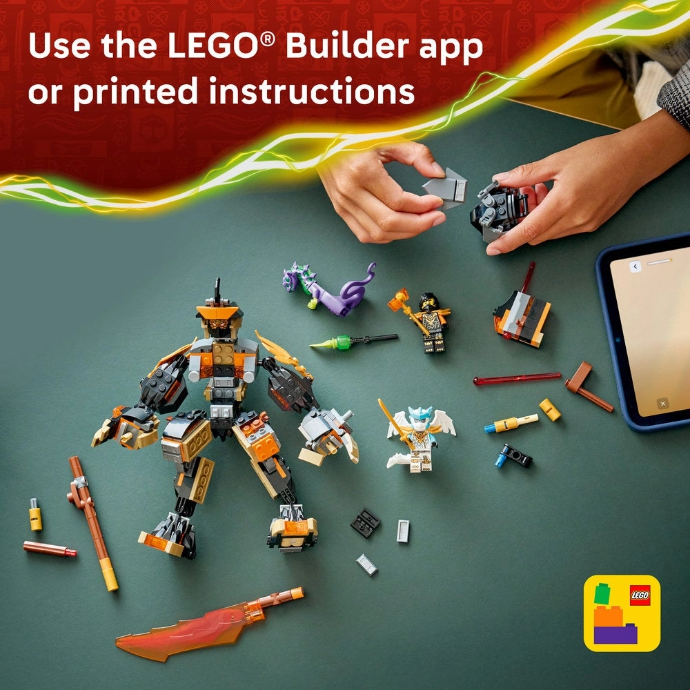 NINJAGO Cole's Mission Mech & Dragon Zane (71854)