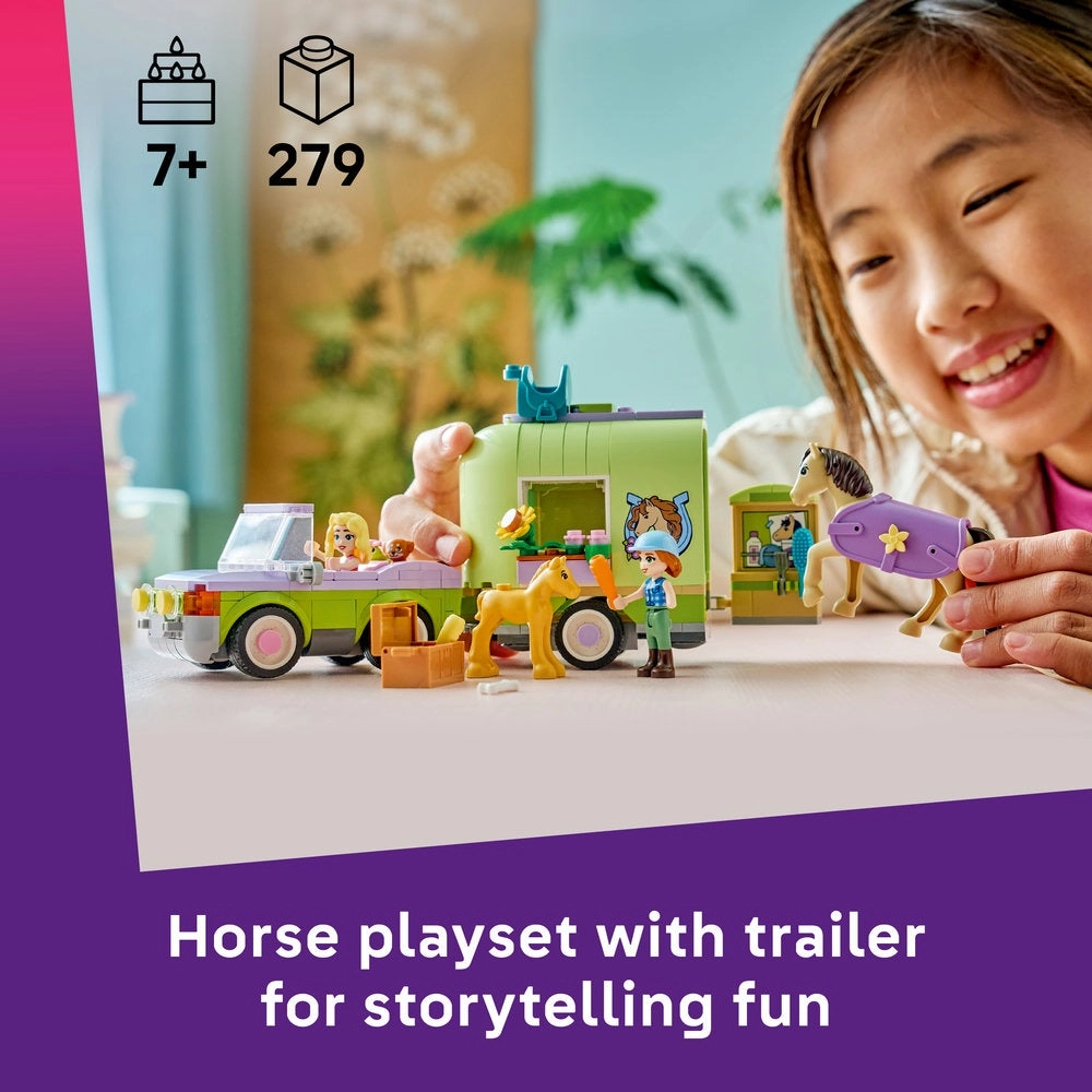 Friends Horse & Baby Foal Trailer (42695)
