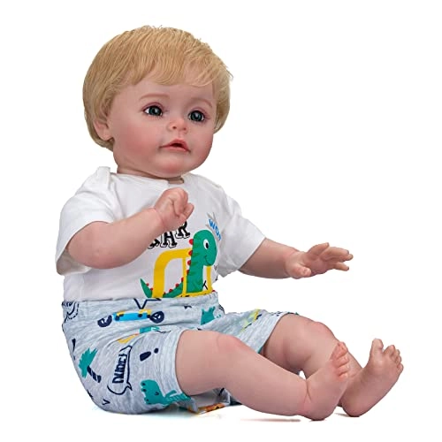 Sue-Sue Reborn Doll - 24 Inch (61 cm) hand-rooted fibre hair Blue Eyes