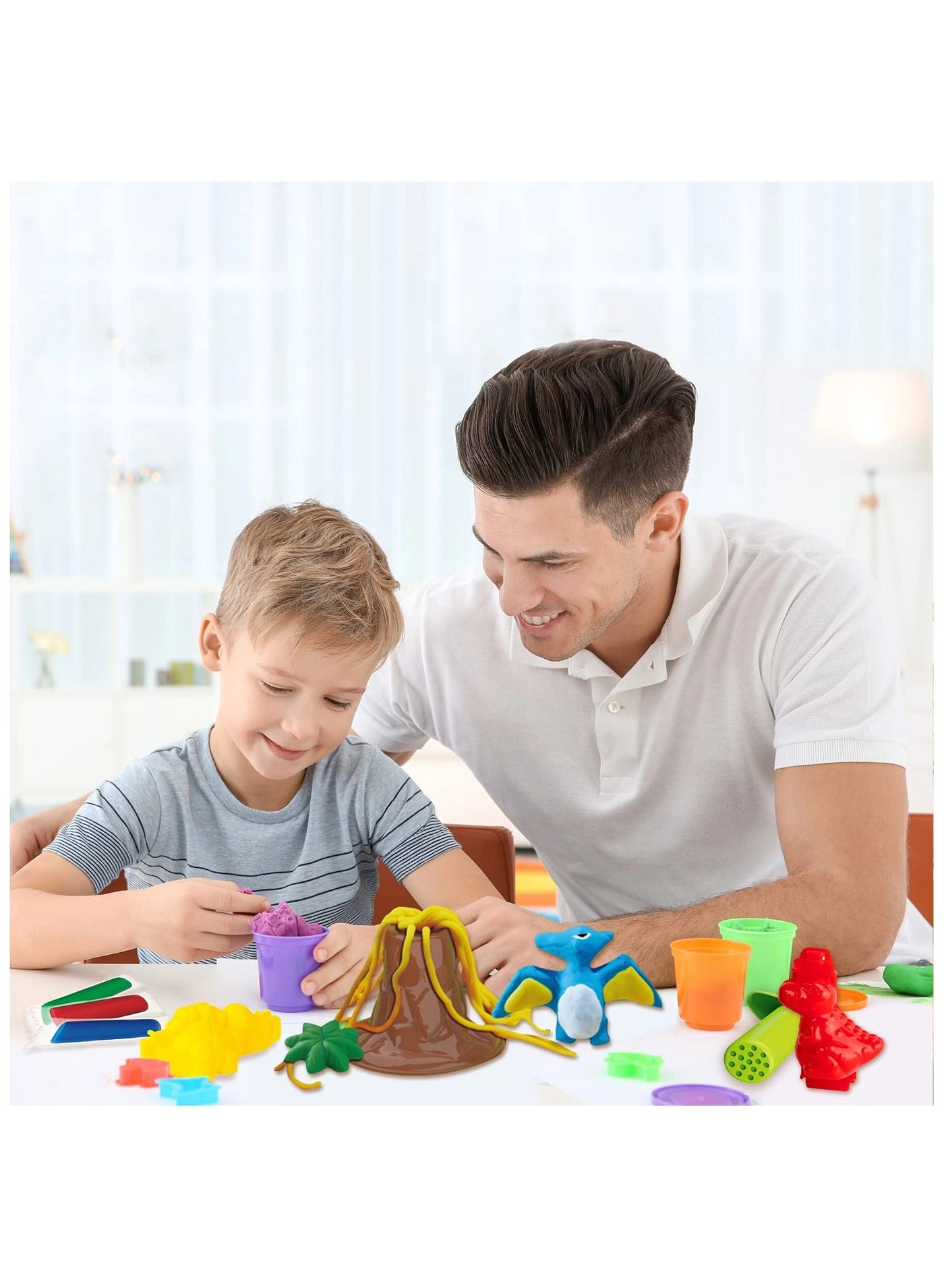 Dinosaur Playdoh Set - 51-piece Kit