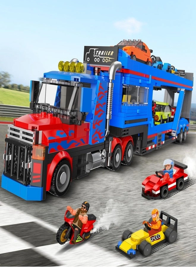 City Car Transporter Truck - 1041 pcs