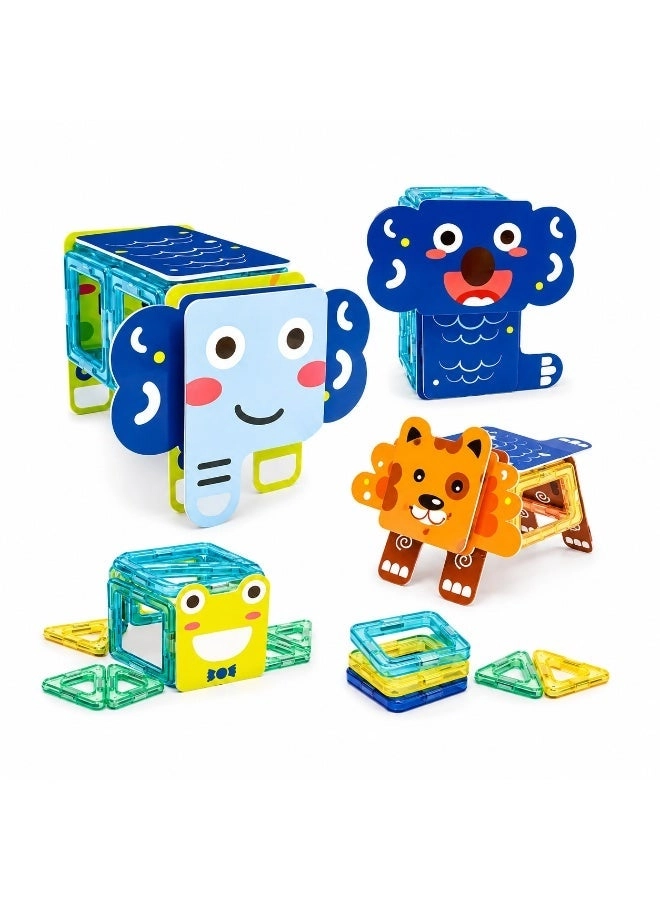 FITTO Magnetic Animal Building Set - Colorful STEM Learning