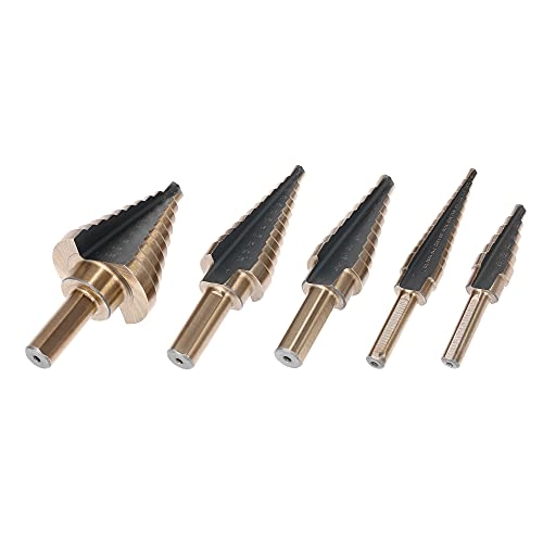Step Drill Bit Set - 5pcs High Speed Steel 4241