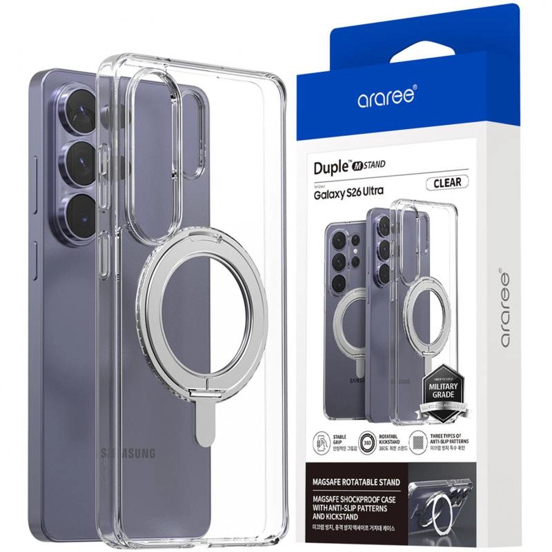 DUPLE M STAND Back Cover with MagSafe for iPhone 16 Pro