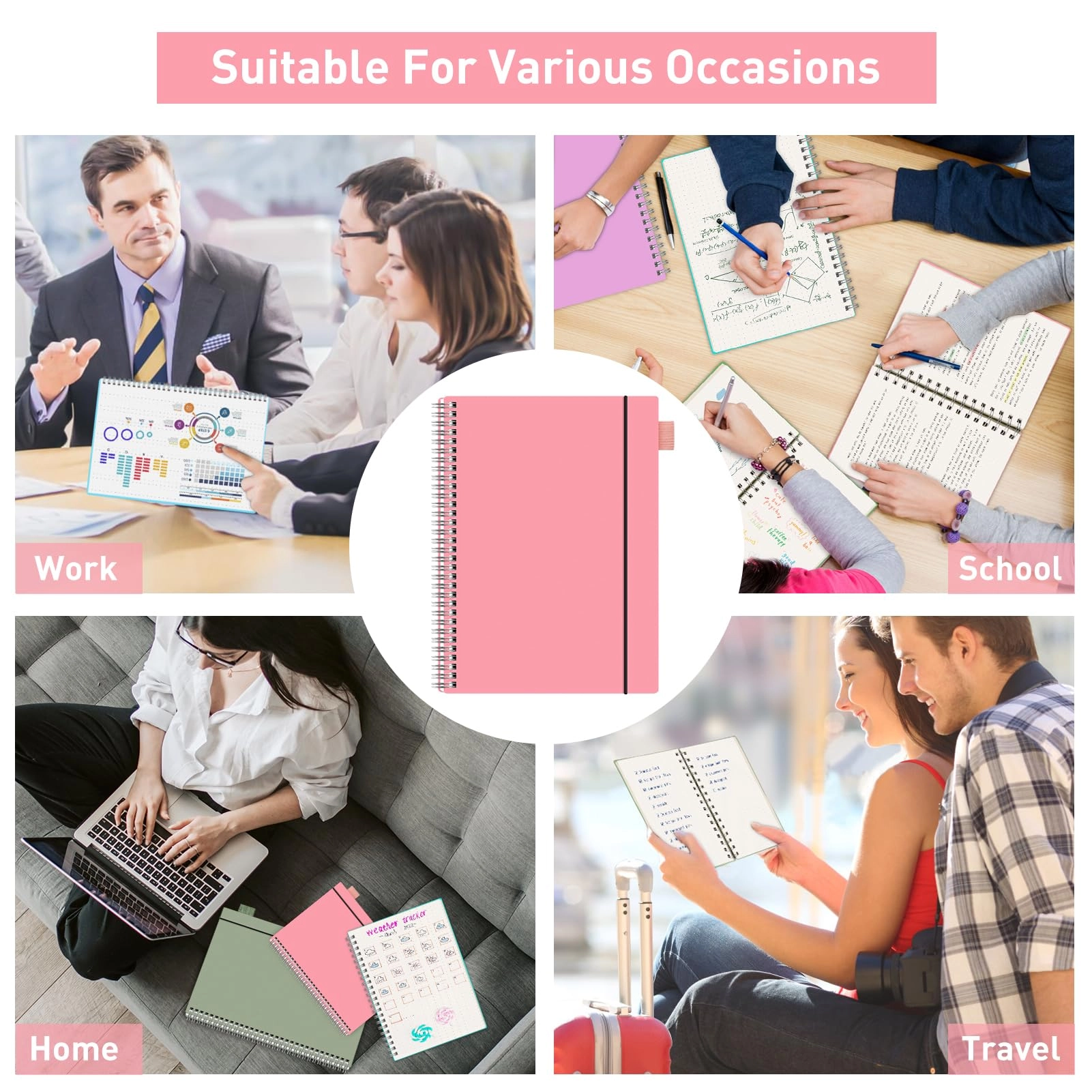 Notebook A4 Spiral - Lined 55 Sheets