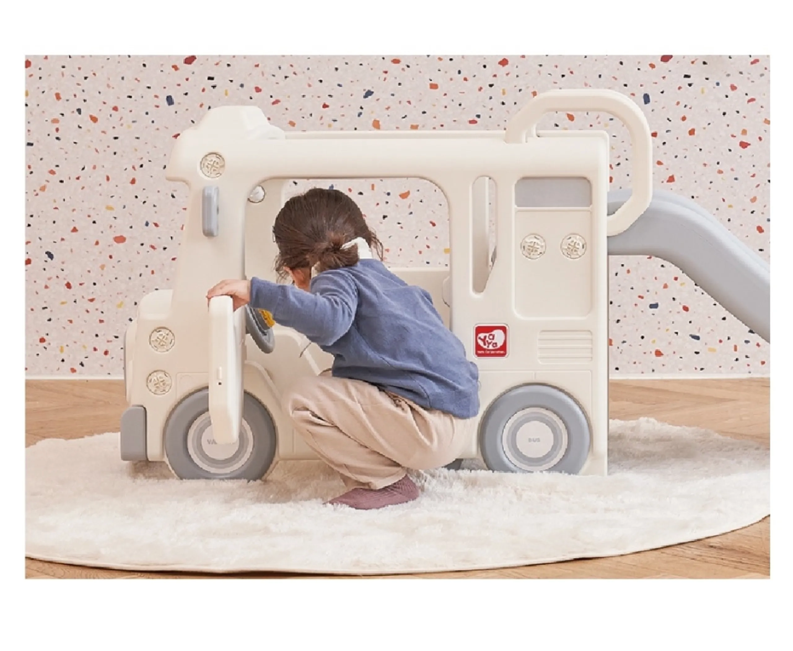 Compact Bus Slide - Indoor & Outdoor Playset