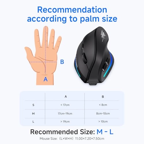 Ergonomic Vertical Mouse - USB
