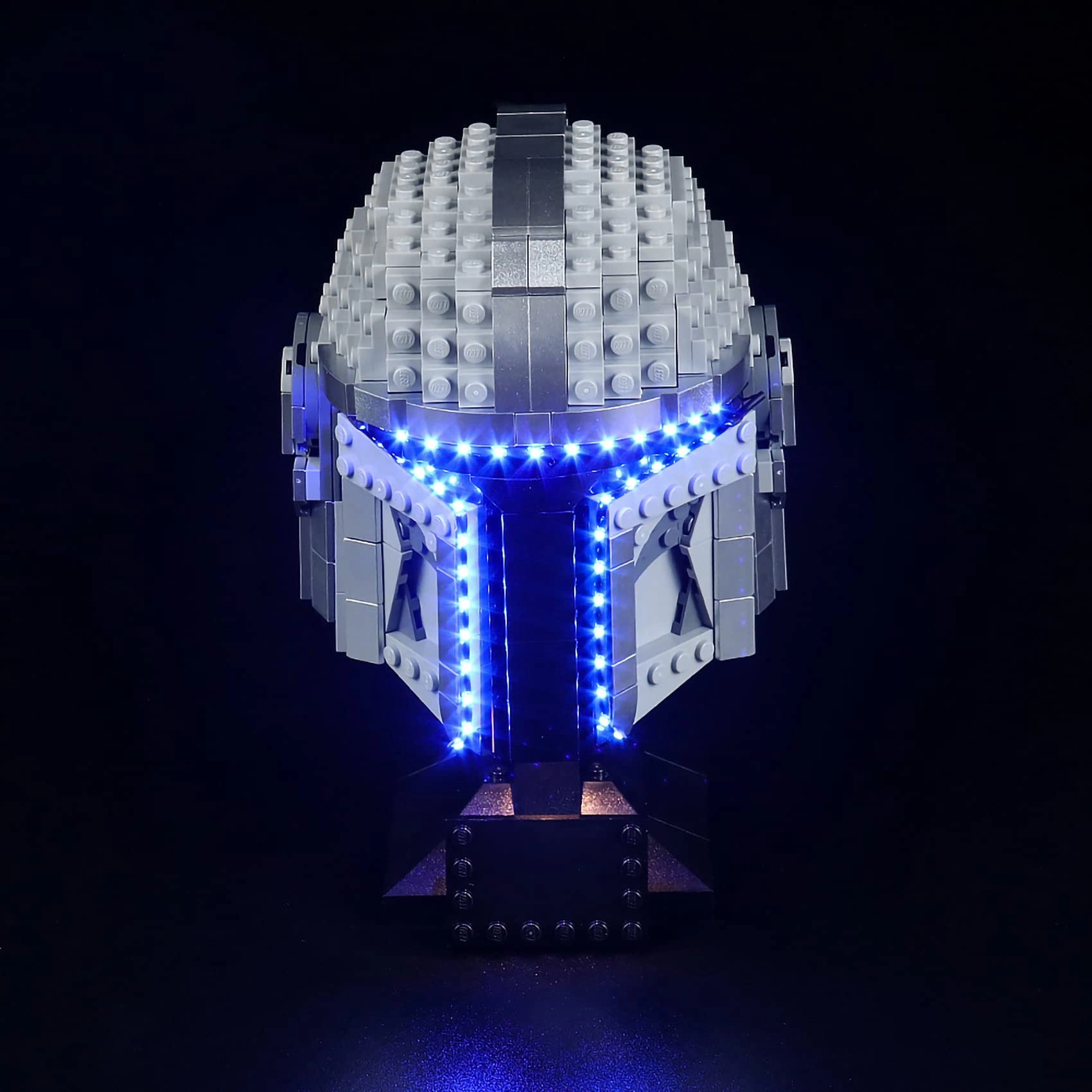 JANWAALY LED Lighting Kit for Lego Mandalorian Helmet 75328 - Lights Only Light Contorl Version