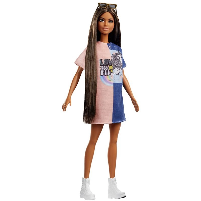 Barbie Fashionistas - Natural Black Hair Red Dress Ages 3+