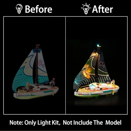 Lighting Kit for LEGO Stephanie's Sailing Adventure 41716 - ABS less than 5V