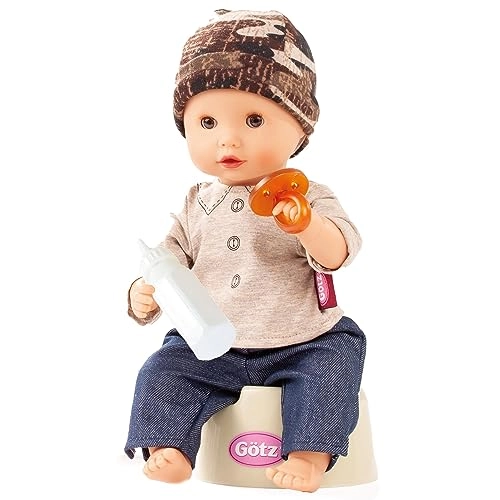 Aquini - 13" Drink & Wet Boy with Potty