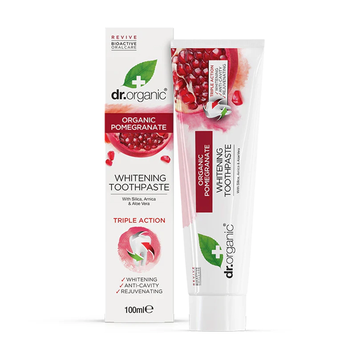 Dr Organic Triple Action Pomegranate Toothpaste 6 years and above 100ml