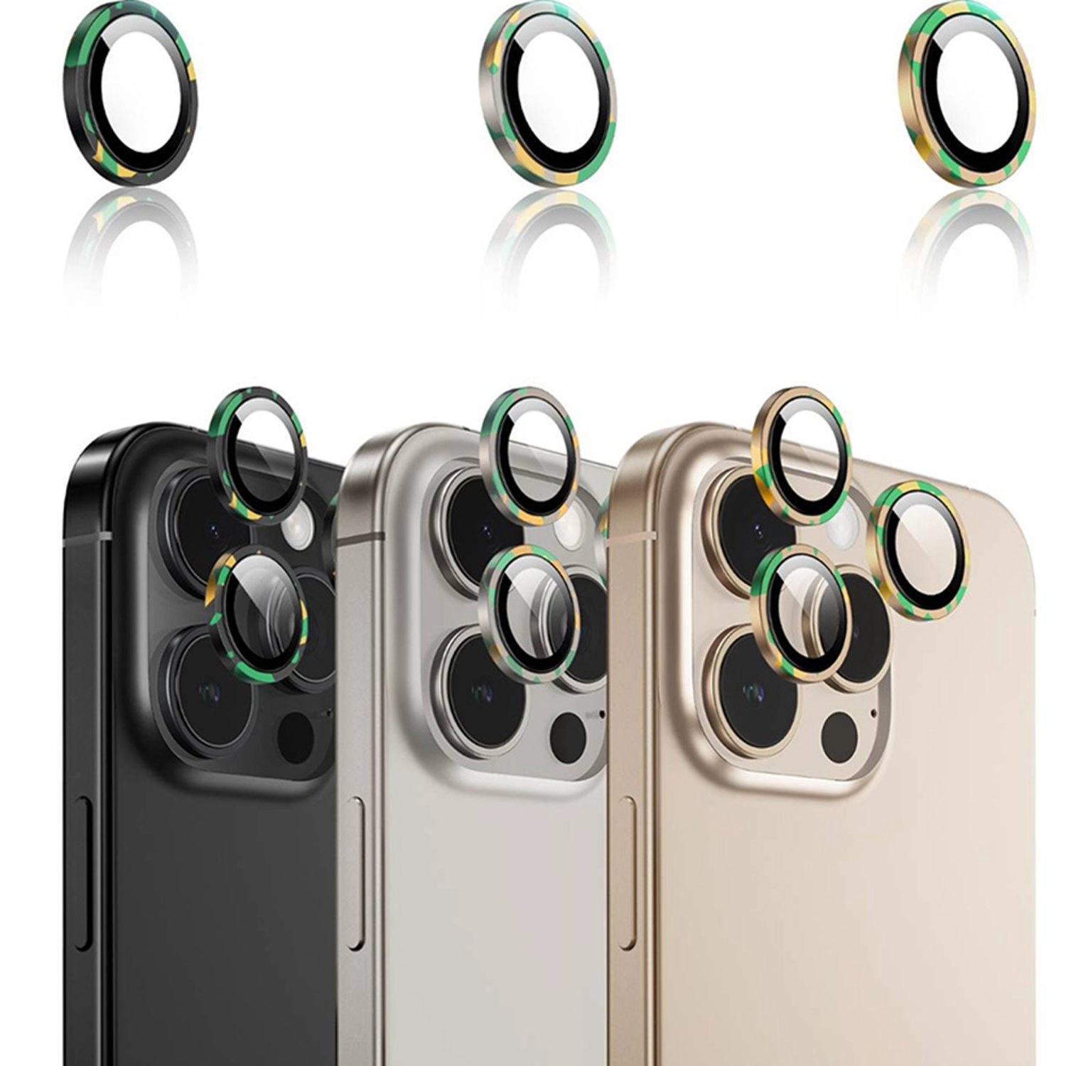 HD Tempered Glass Camera Lens Protector for iPhone 16 Pro / iPhone 16 Pro Max