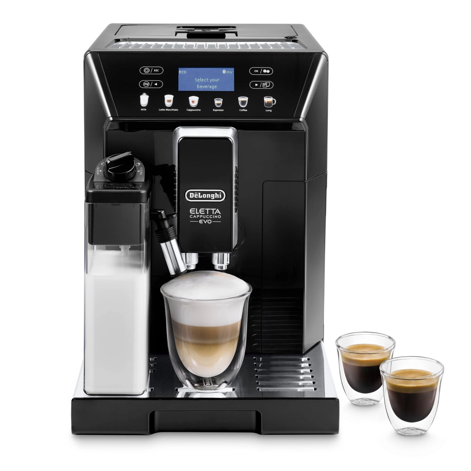 De’Longhi Eletta Cappuccino Evo & Milk GRINDER ECAM46.860
