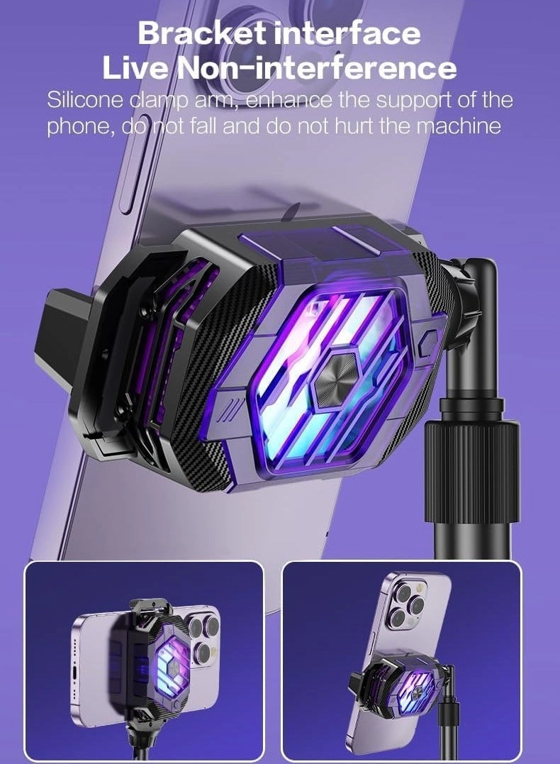 Gaming Phone Cooler - RGB Fast Cooling for iPhone/Android