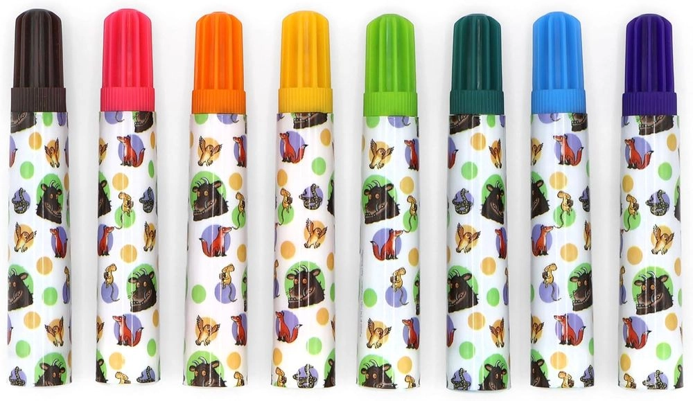 Jumbo Markers - 8 red blue green purple black pink orange yellow