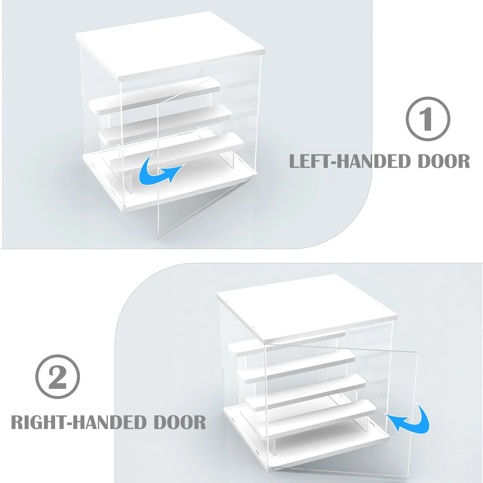 4 Tier Clear Acrylic Display Case - 1