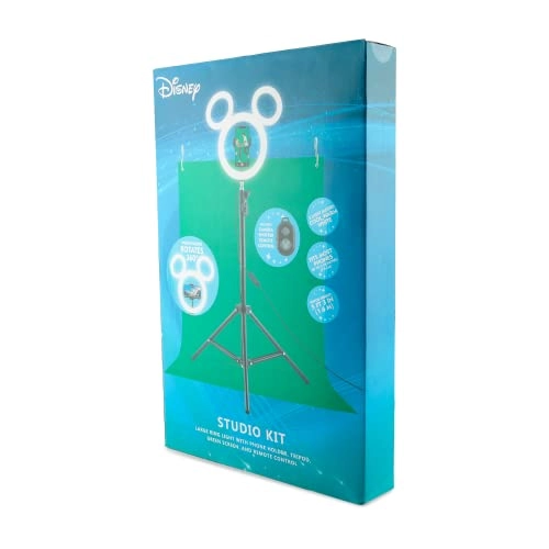 Mickey Mouse Photo Studio Creator - 12 inch Selfie Light Tripod Green Screen