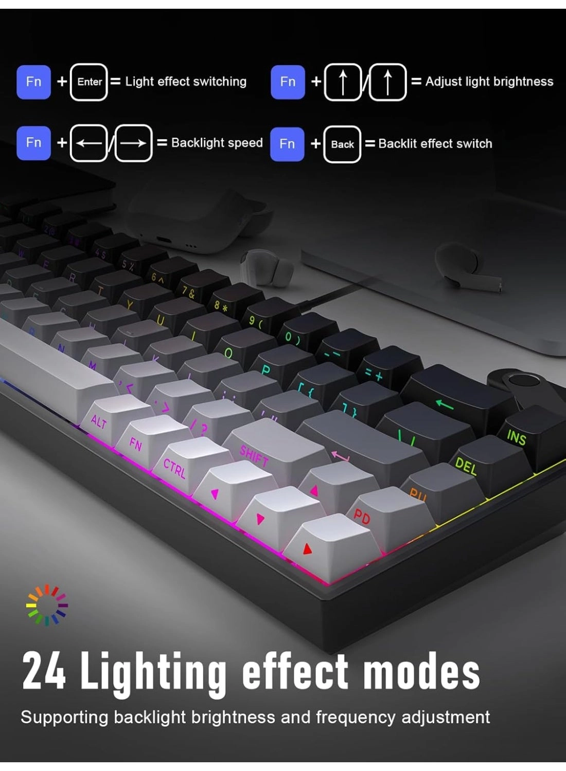 68-Key Mechanical Keyboard - Wired