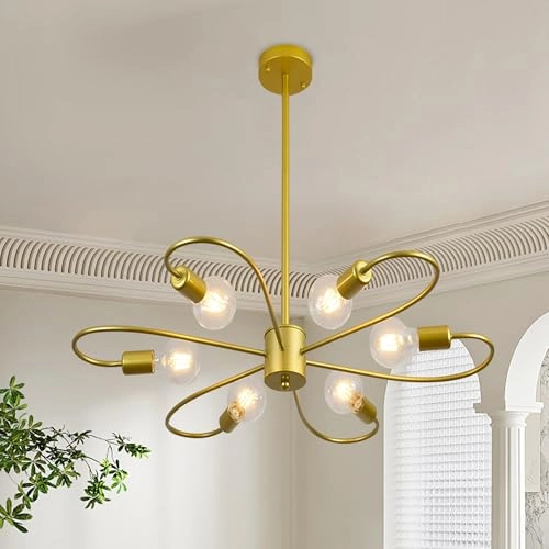 Sputnik Chandelier - 33.5in/85cm(H) 23.6in/60cm(Adjustable Height)