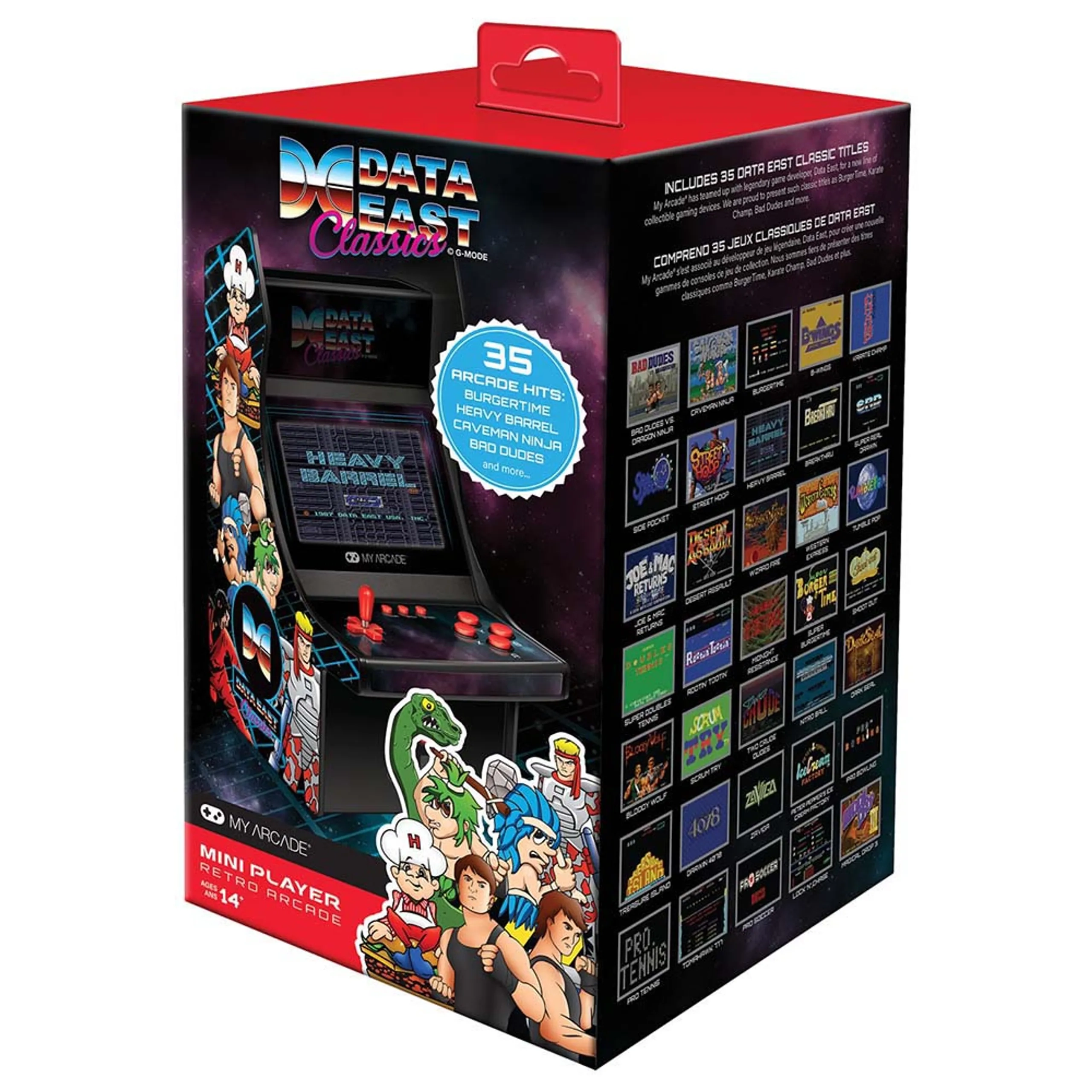 Data East Mini Player - 34 Games 4.25" screen