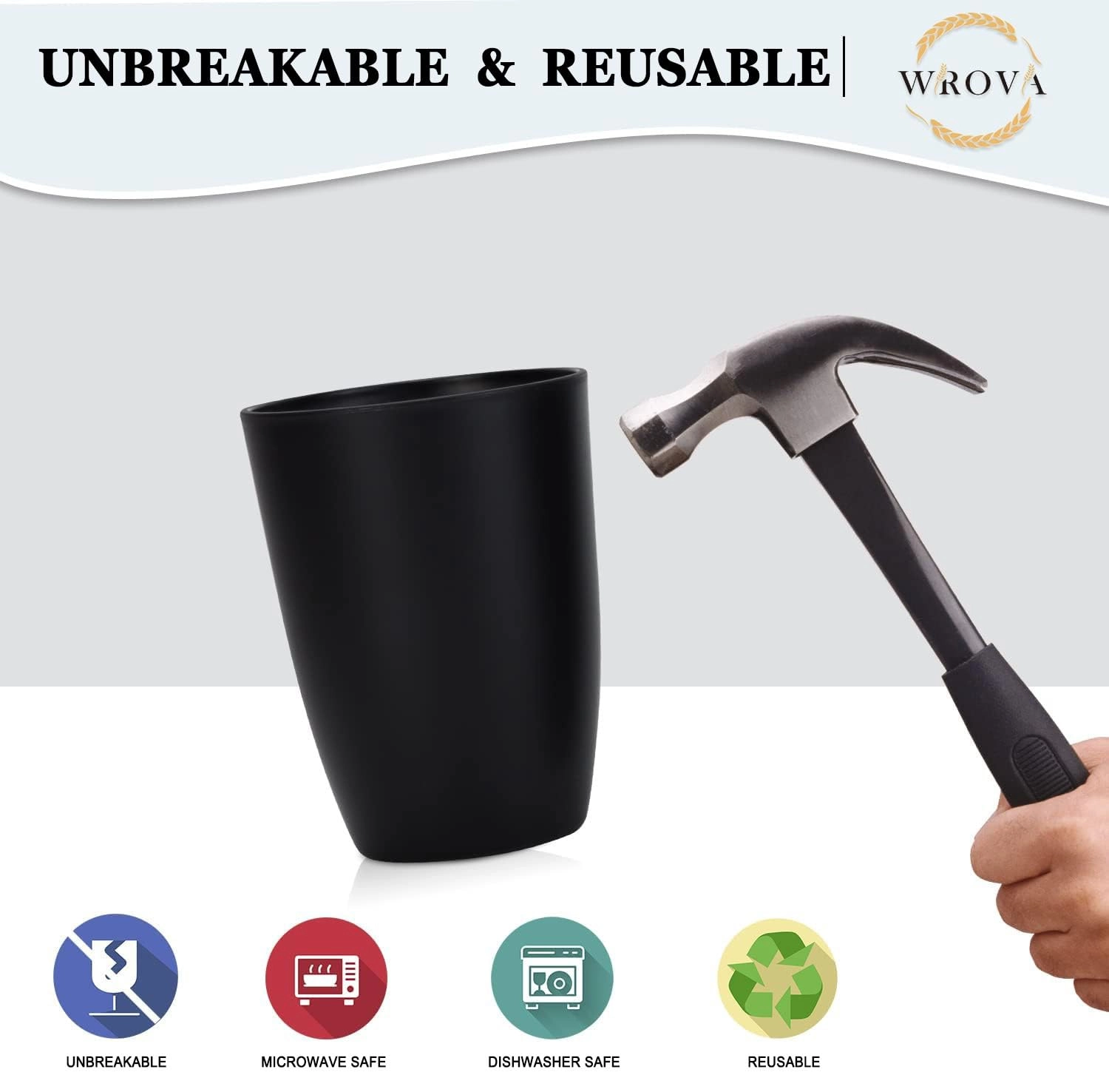 Plastic Cup - 8 pcs - 750 ml