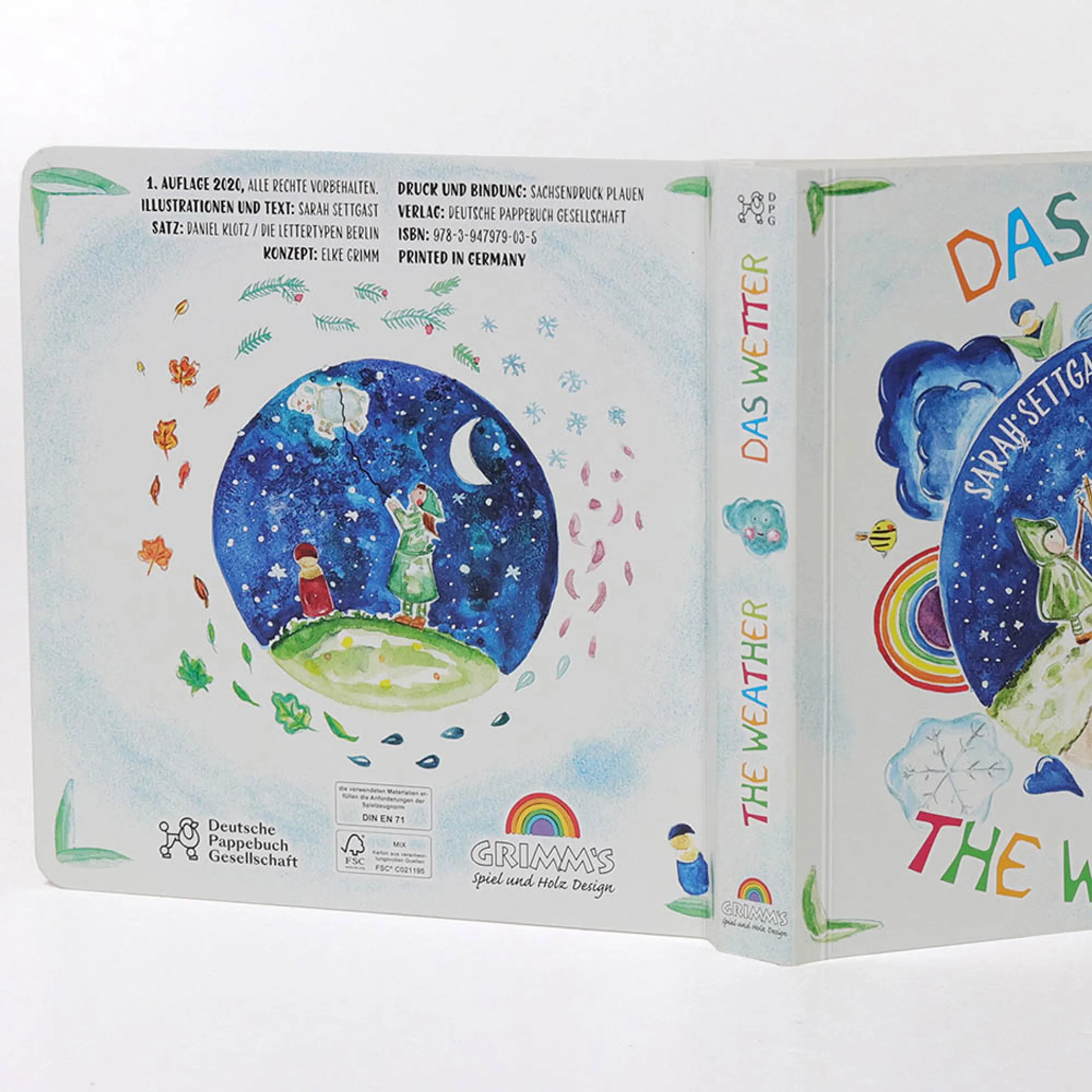 The Weather Cardboard Book - 1 year and above