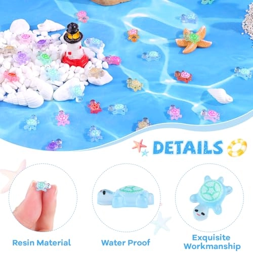 Mini Resin Animals - Tiny Turtles 200PCS
