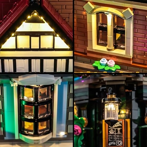 LED Light Set - Compatible with 10350 Tudor Corner 10 light sources