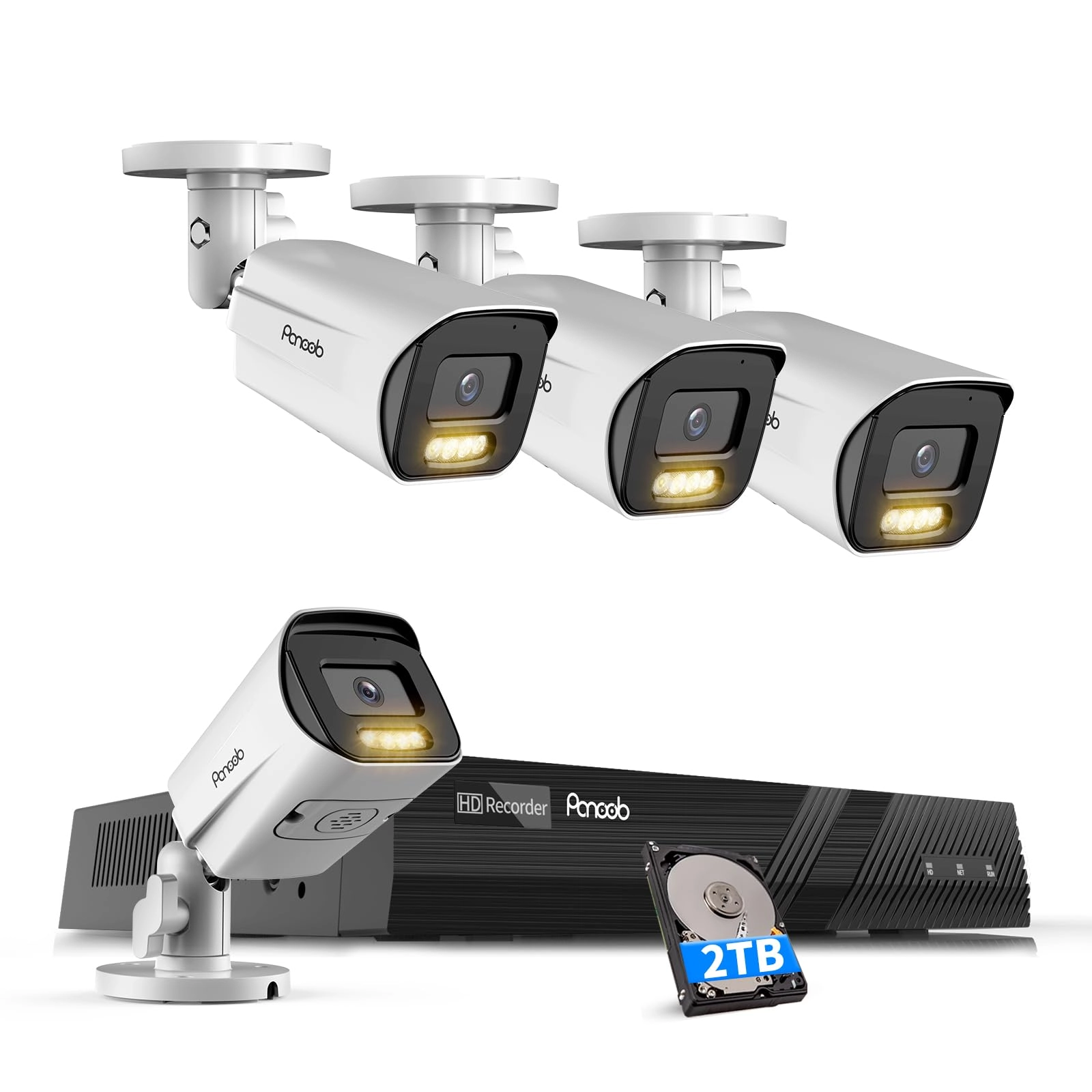 PANOOB PB65A0408-8MD - 4 cameras 8 channels 8MP