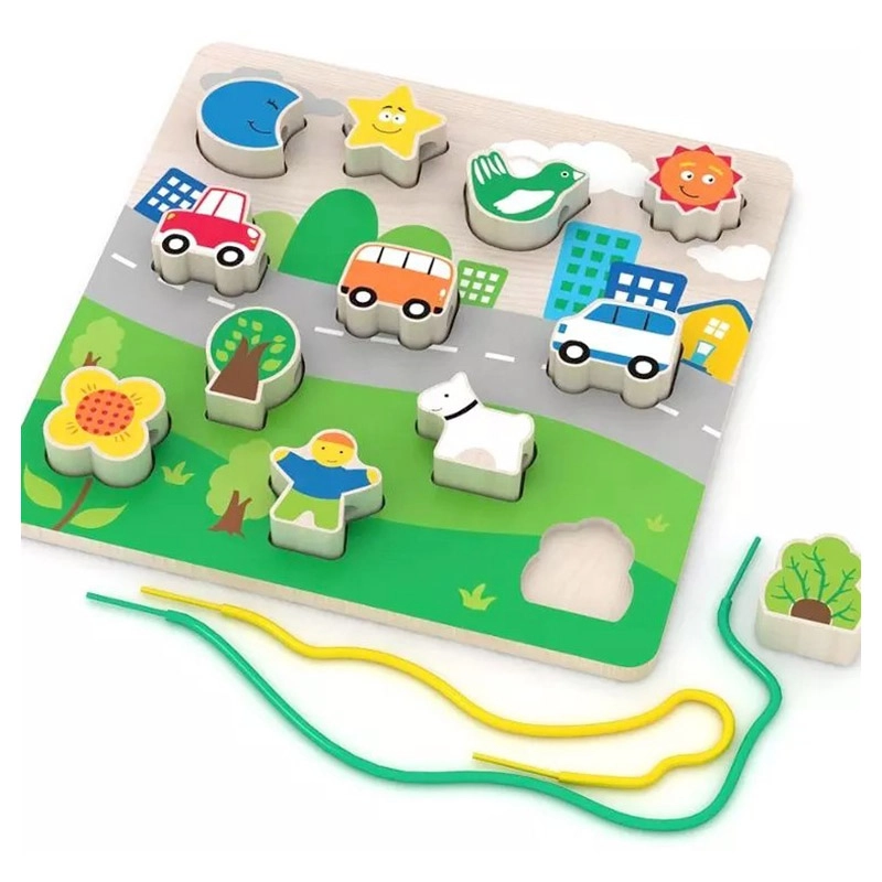 2-In-1 Lacing Beads & Puzzle - Suitable for 18 months and above