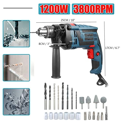 Impact Drill - 1200W 220V 3800RPM Bundle