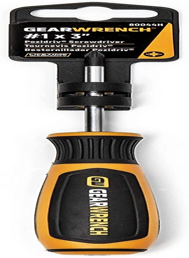 80044H Pozidriv Screwdriver #1 x 3"
