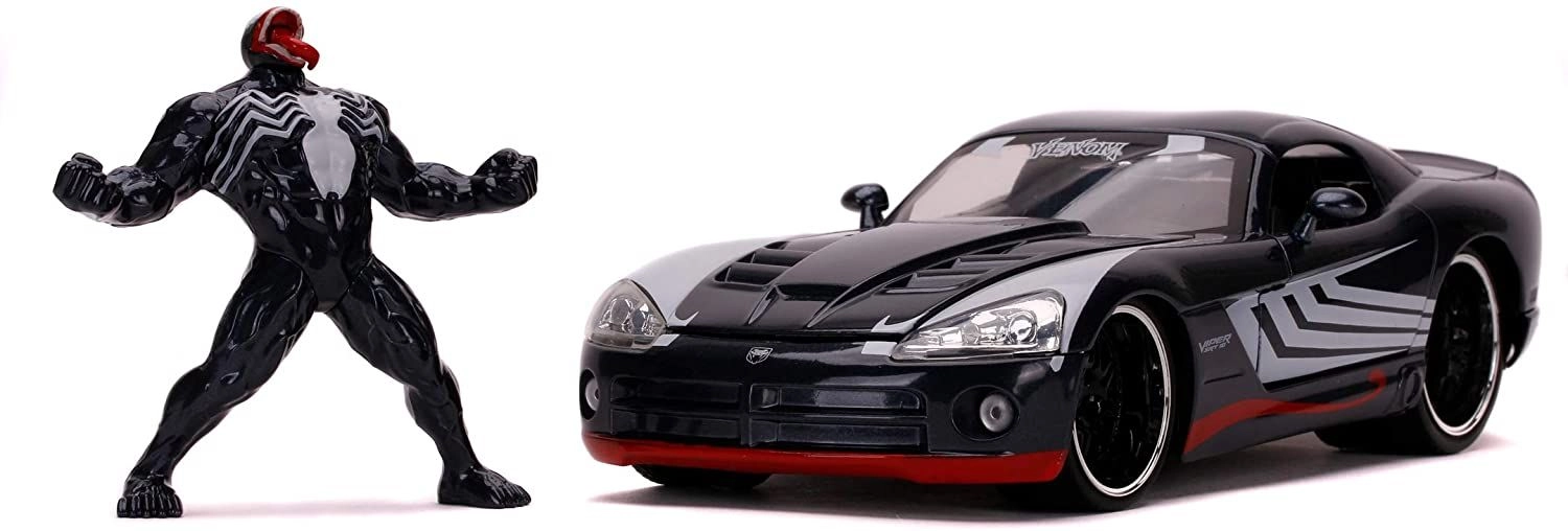 Marvel Venom 2008 Dodge Viper with Venom Figure - 1:24
