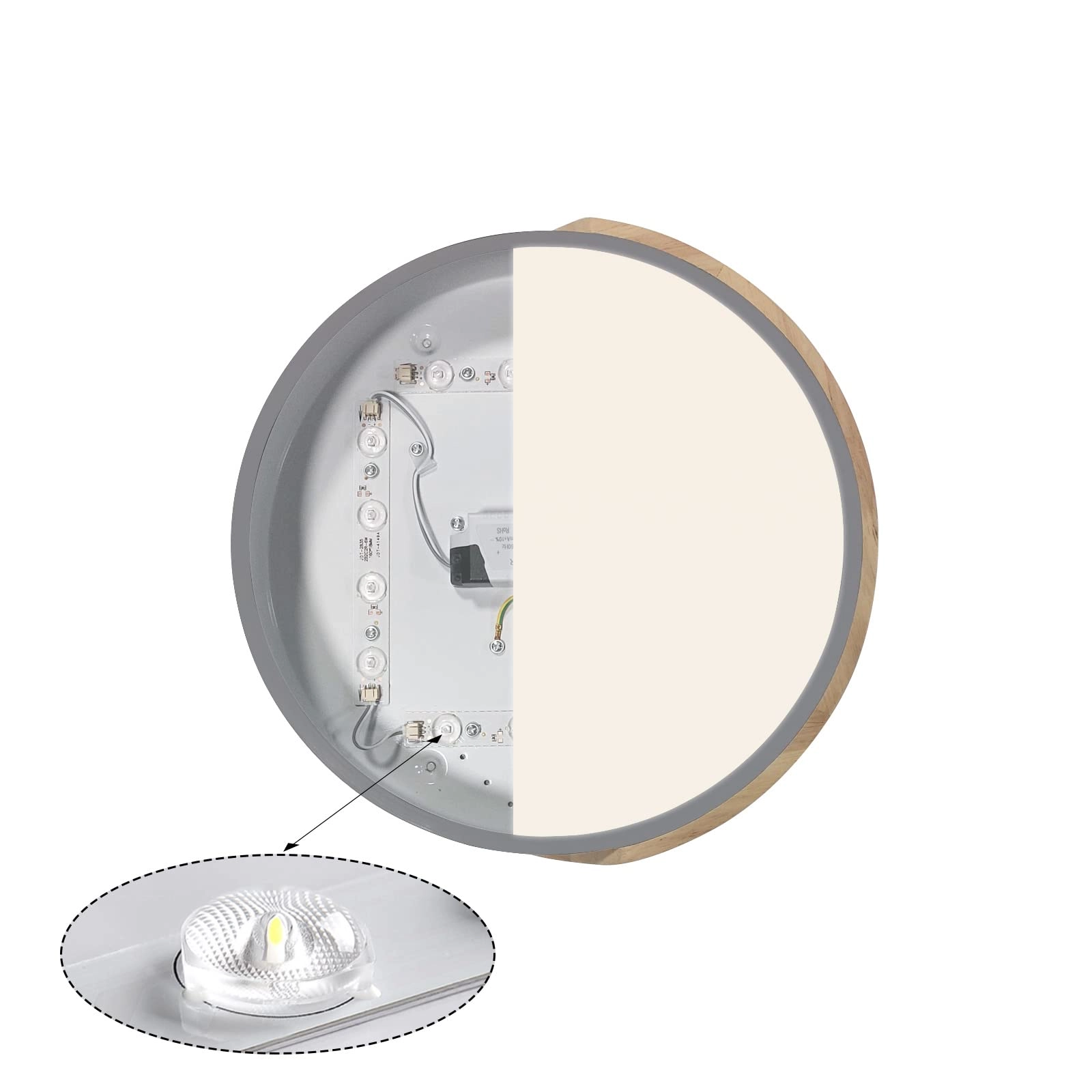 Flush Ceiling Light - 6000K 4000K 3000K Dimmable