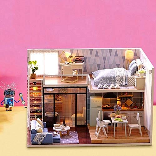 3D Puzzle House (Cryfoktf3n7hkeogg) - Wooden Kit with Furniture