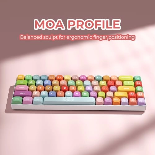 XVX Cute PBT Keycaps - MOA Profile Gummy Bear 141 Keycaps